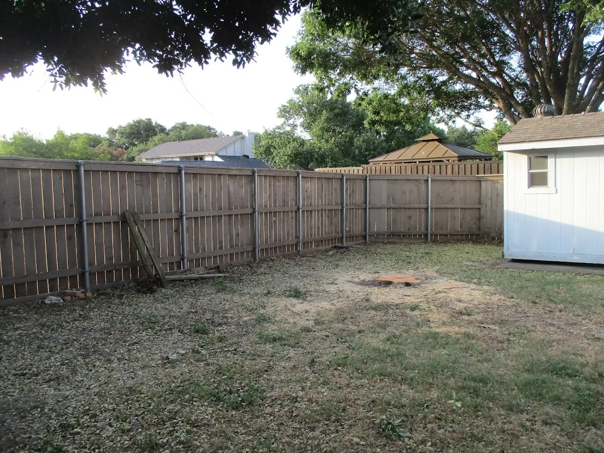 Cleared yard after professional tree removal in Finleyville